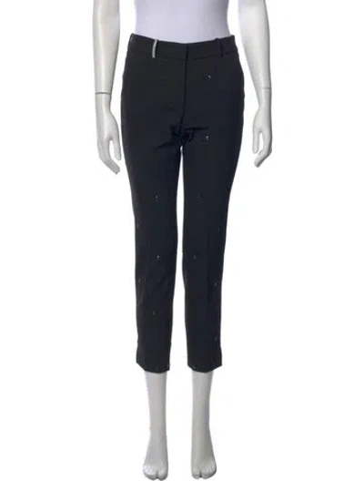 Pre-owned Peserico Straight Leg Pants In Black