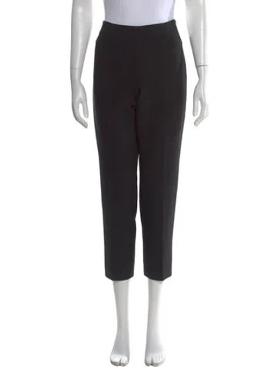 Pre-owned Peserico Straight Leg Pants In Black