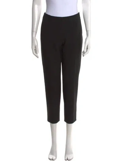 Pre-owned Peserico Straight Leg Pants In Black