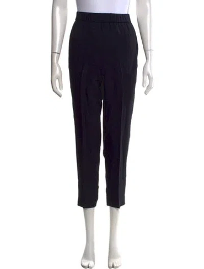 Pre-owned Peserico Straight Leg Pants In Black