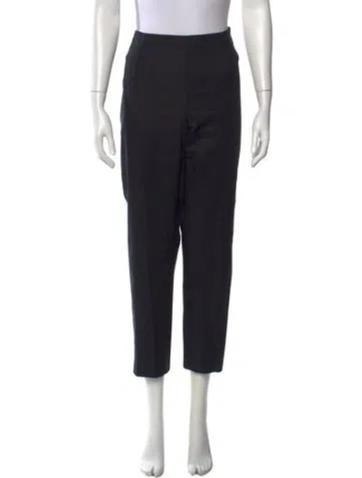 Pre-owned Peserico Straight Leg Pants In Black
