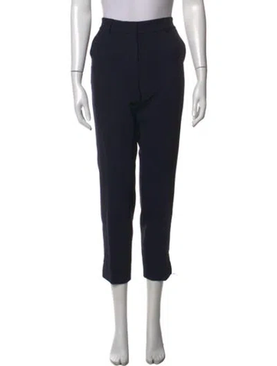 Pre-owned Peserico Straight Leg Pants In Black