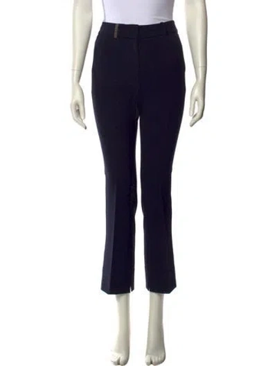 Pre-owned Peserico Straight Leg Pants In Blue