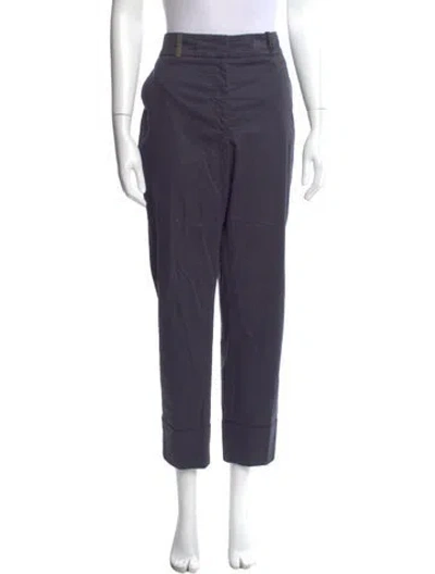 Pre-owned Peserico Straight Leg Pants In Blue