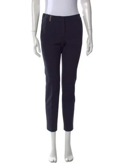 Pre-owned Peserico Straight Leg Pants In Blue