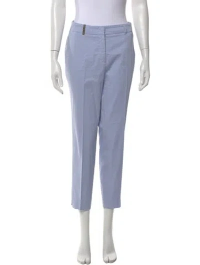 Pre-owned Peserico Straight Leg Pants In Blue