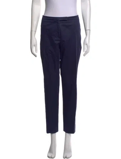 Pre-owned Peserico Straight Leg Pants In Blue