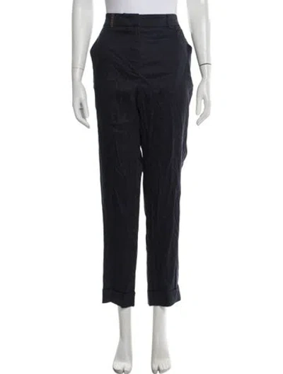 Pre-owned Peserico Straight Leg Pants In Blue