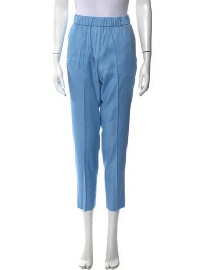 Pre-owned Peserico Straight Leg Pants In Blue