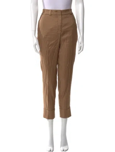 Pre-owned Peserico Straight Leg Pants In Brown