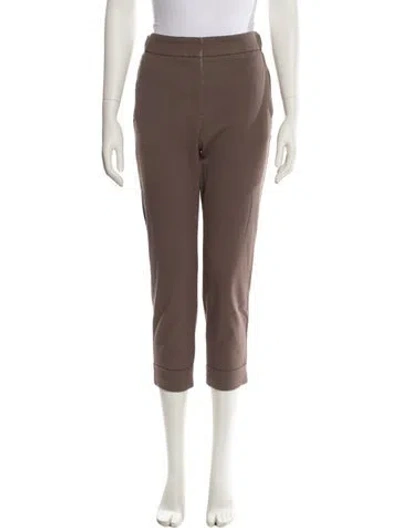 Pre-owned Peserico Straight Leg Pants In Brown