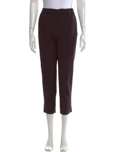 Pre-owned Peserico Straight Leg Pants In Brown