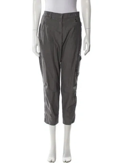 Pre-owned Peserico Straight Leg Pants In Gray