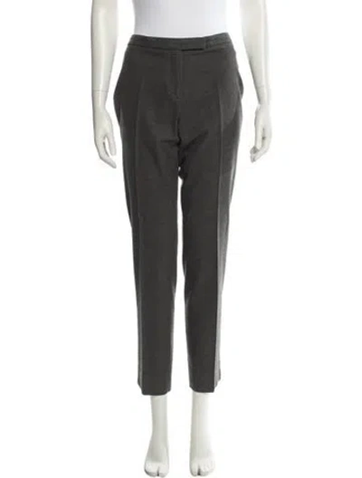 Pre-owned Peserico Straight Leg Pants In Gray