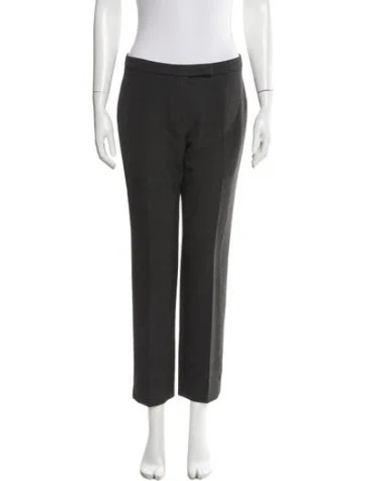 Pre-owned Peserico Straight Leg Pants In Gray