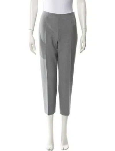 Pre-owned Peserico Straight Leg Pants In Gray