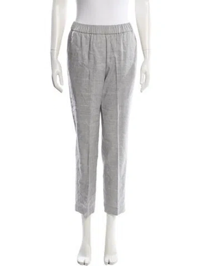 Pre-owned Peserico Straight Leg Pants In Gray