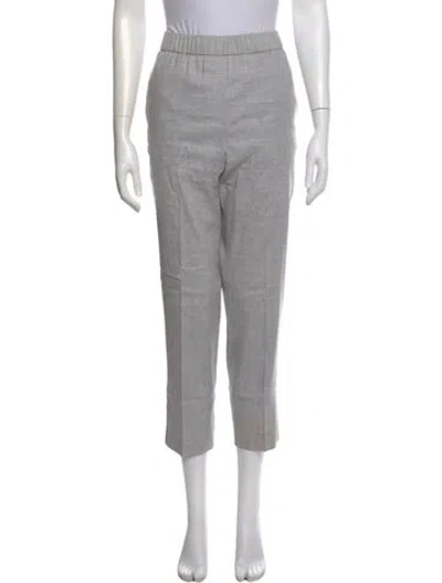Pre-owned Peserico Straight Leg Pants In Gray