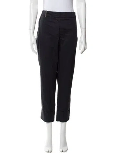 Pre-owned Peserico Straight Leg Pants In Gray