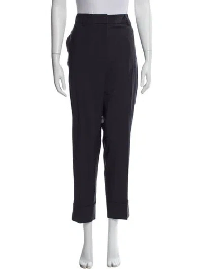 Pre-owned Peserico Straight Leg Pants In Gray