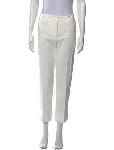 Pre-owned Peserico Straight Leg Pants In Gray