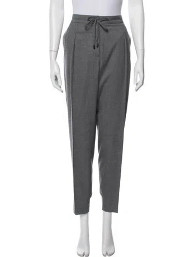Pre-owned Peserico Straight Leg Pants In Gray