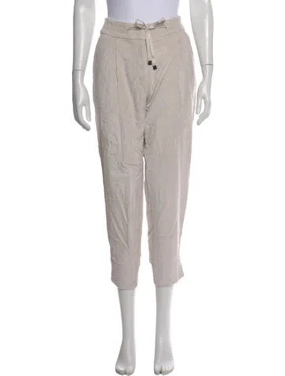 Pre-owned Peserico Straight Leg Pants In Gray