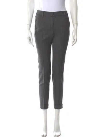 Pre-owned Peserico Straight Leg Pants In Green