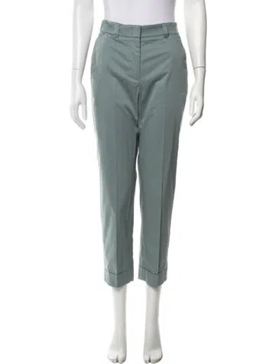 Pre-owned Peserico Straight Leg Pants In Green