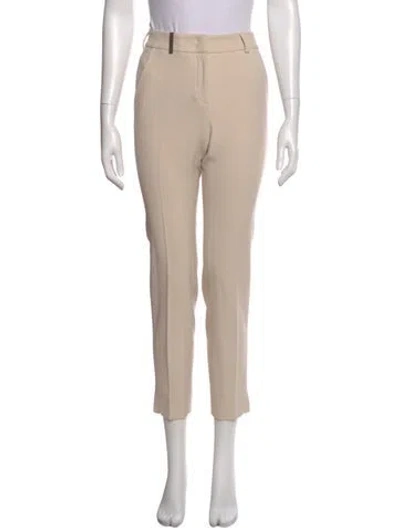 Pre-owned Peserico Straight Leg Pants In Neutral