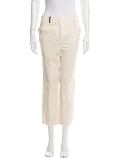 Pre-owned Peserico Straight Leg Pants In Neutral