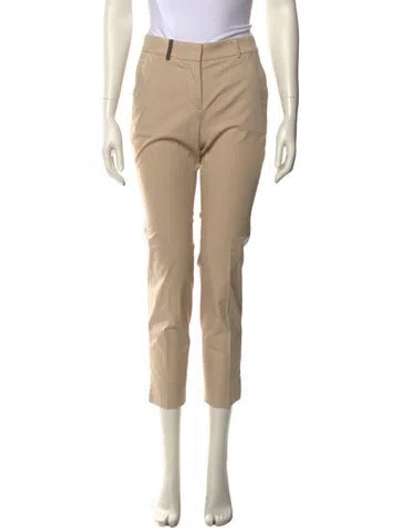 Pre-owned Peserico Straight Leg Pants In Neutral