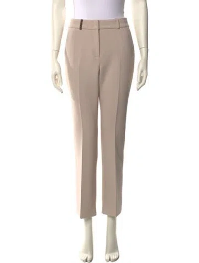 Pre-owned Peserico Straight Leg Pants In Neutral