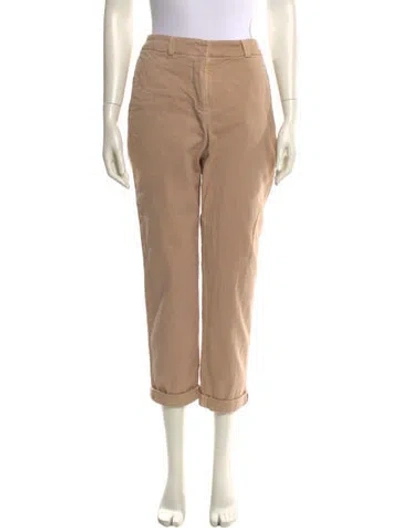 Pre-owned Peserico Straight Leg Pants In Neutral