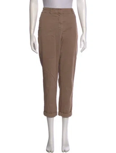 Pre-owned Peserico Straight Leg Pants In Neutral