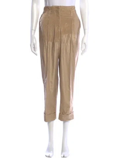 Pre-owned Peserico Straight Leg Pants In Neutral
