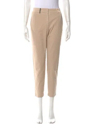 Pre-owned Peserico Straight Leg Pants In Neutral