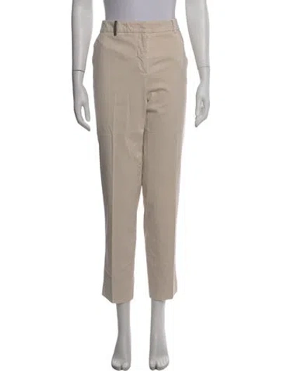 Pre-owned Peserico Straight Leg Pants In Neutral