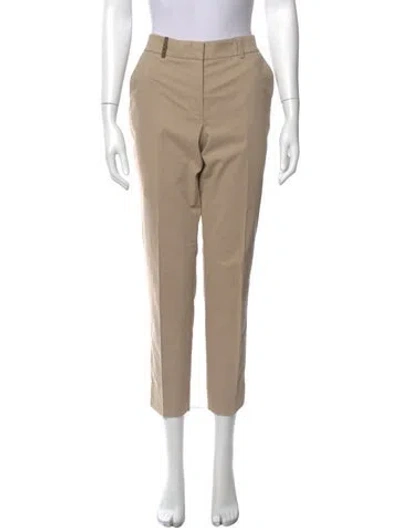 Pre-owned Peserico Straight Leg Pants In Neutral