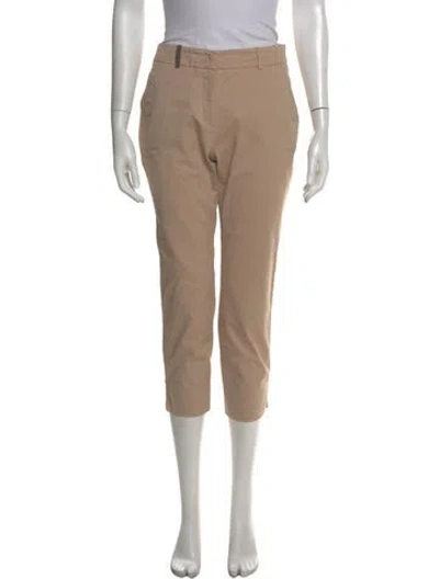 Pre-owned Peserico Straight Leg Pants In Neutral