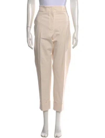 Pre-owned Peserico Straight Leg Pants In Neutral