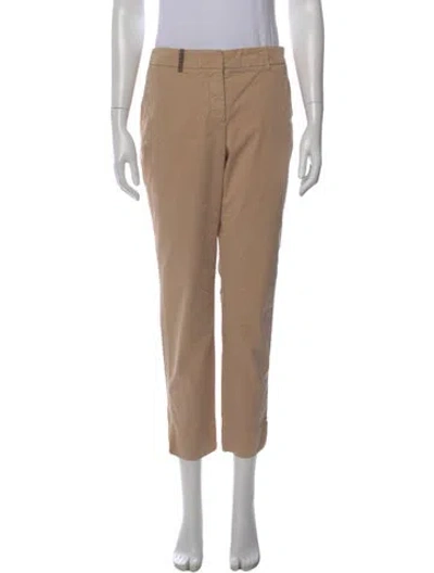 Pre-owned Peserico Straight Leg Pants In Neutral