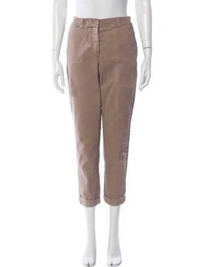 Pre-owned Peserico Straight Leg Pants In Neutral
