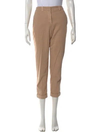 Pre-owned Peserico Straight Leg Pants In Neutral