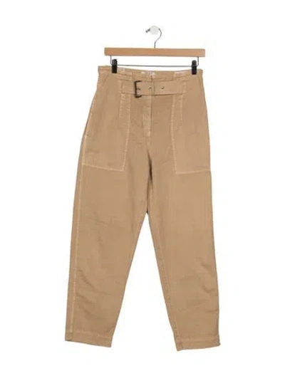Pre-owned Peserico Straight Leg Pants In Neutral
