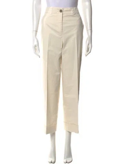Pre-owned Peserico Straight Leg Pants In Neutral