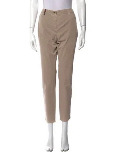 Pre-owned Peserico Straight Leg Pants In Neutral
