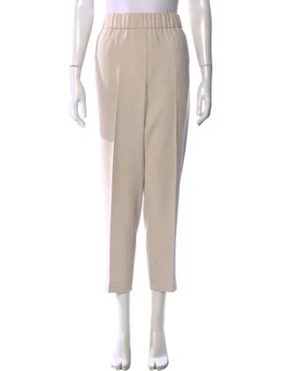 Pre-owned Peserico Straight Leg Pants In Neutral