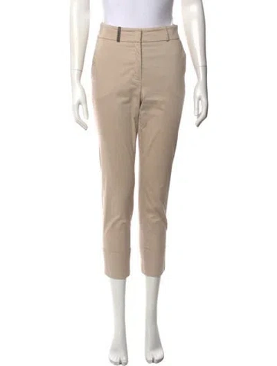 Pre-owned Peserico Straight Leg Pants In Neutral