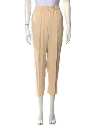 Pre-owned Peserico Straight Leg Pants In Neutral